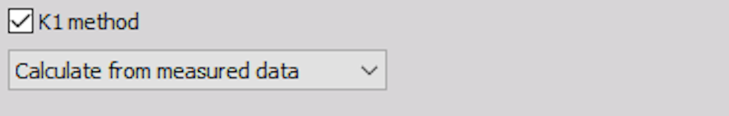 K1 method option