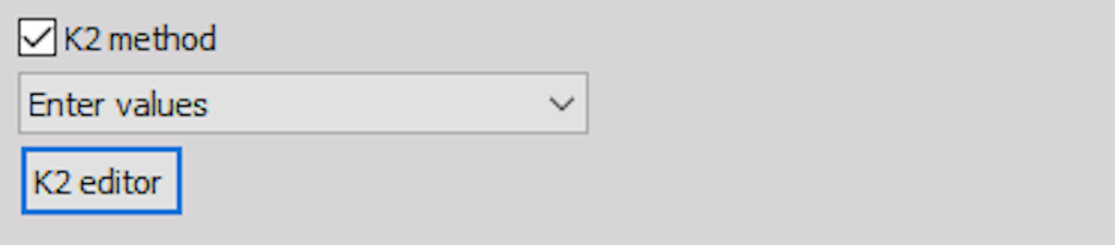 Enter values