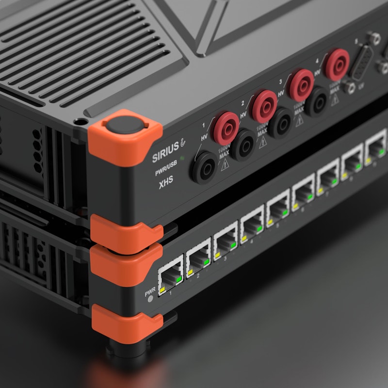 DS-18xLAN locked onto SIRIUSi-XHS-4xHV-4xLV data acquisition system