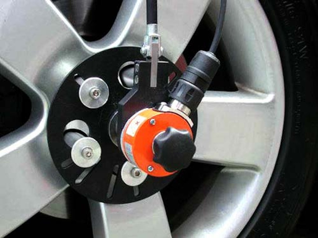 Mounting preview of a wheel speed sensor