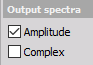 Amplitude and Complex output channels Amplitude and Complex output channels