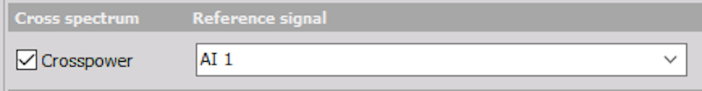 Settings for Cross-power output spectra.