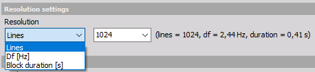 Parameters adjusting the spectral line spacing Parameters adjusting the spectral line spacing