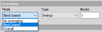 Options for FFT spectral averaging Options for FFT spectral averaging