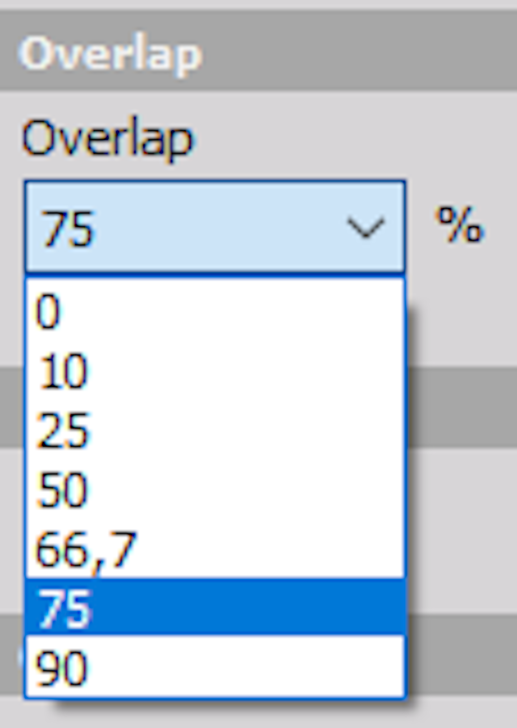 FFT time block Overlap settings