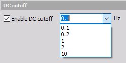 DC cut-off options DC cut-off options