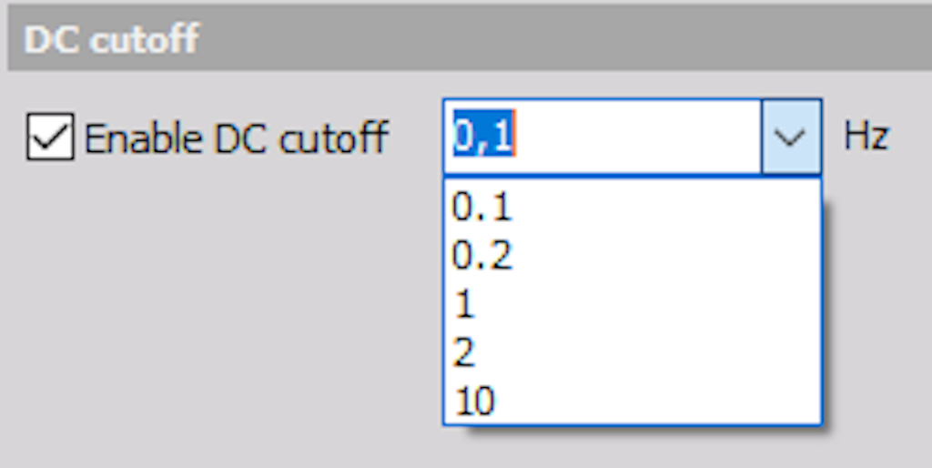 DC cut-off options
