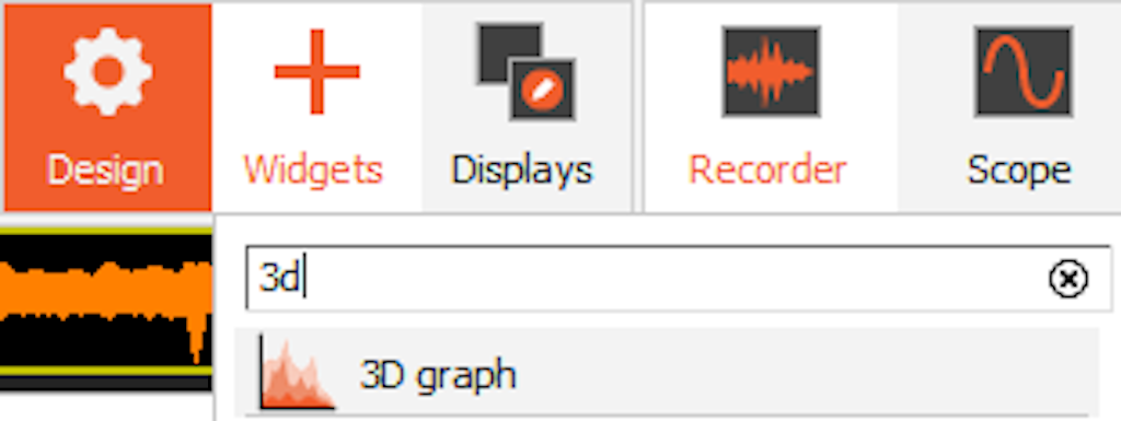 Adding a new 3D graph widget