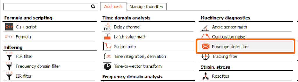 Adding a new Envelope detection math