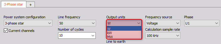 Output units in the power module Output units in the power module