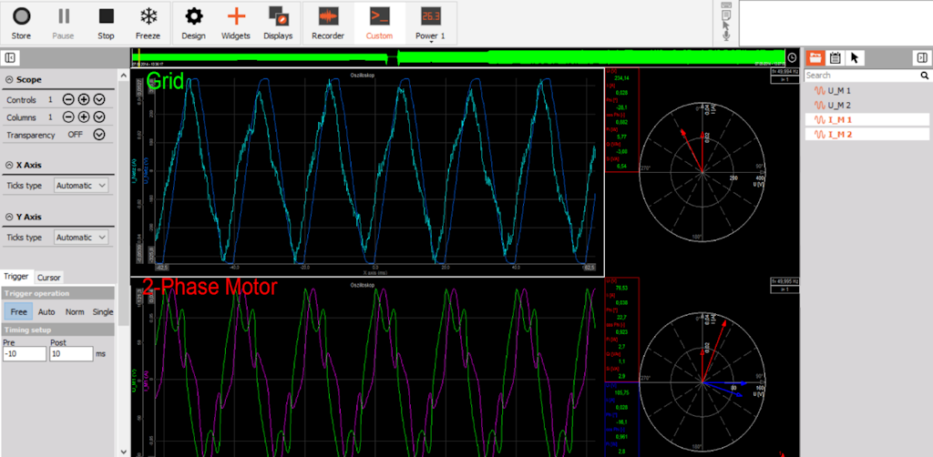 2-Phase measurement screen 2-Phase measurement screen