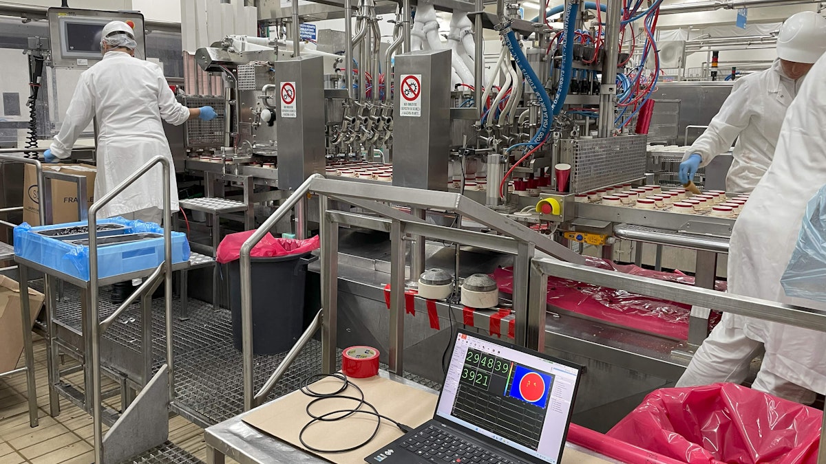 Data Acquisition and Automation of an Ice Cream Production Line
