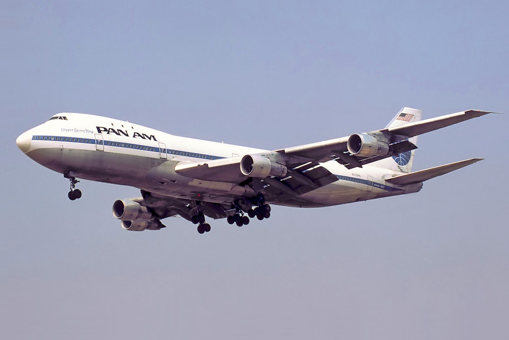 Pan Am Boeing 747-121 N732PA. Image by Bidini Aldo GFDL 1.2 www.gnu.org via Wikimedia Commons