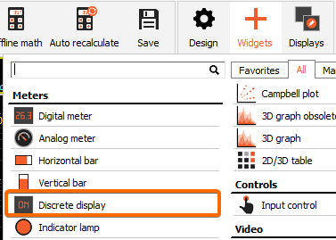 Adding a discrete display Adding a discrete display