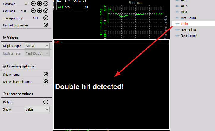 Double hit warning Double hit warning