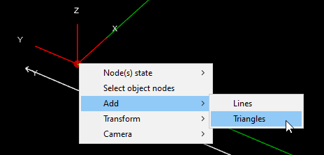 Adding surfaces between node points Adding surfaces between node points