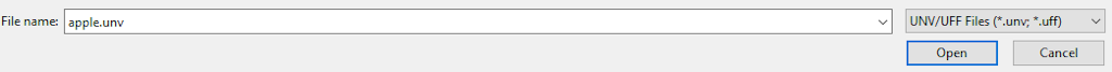 Saving geometry in UNV file in GMSH UNV converter software