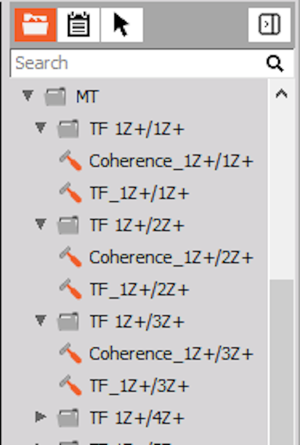 List of calculated transfer functions