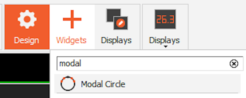Adding a new modal circle