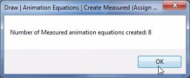 Measured animation created Measured animation created