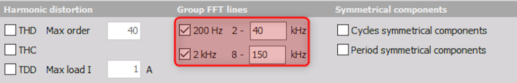 Group FFT lines in the power module