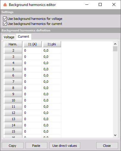 Background harmonics editor Background harmonics editor