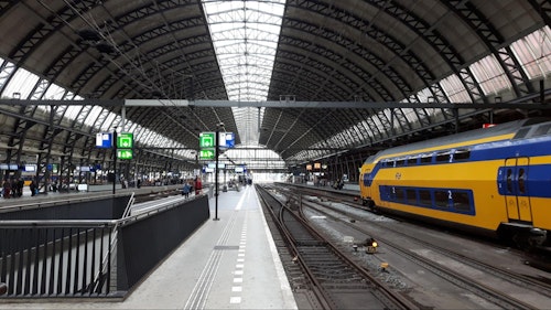 Amsterdam Station in the Netherlands