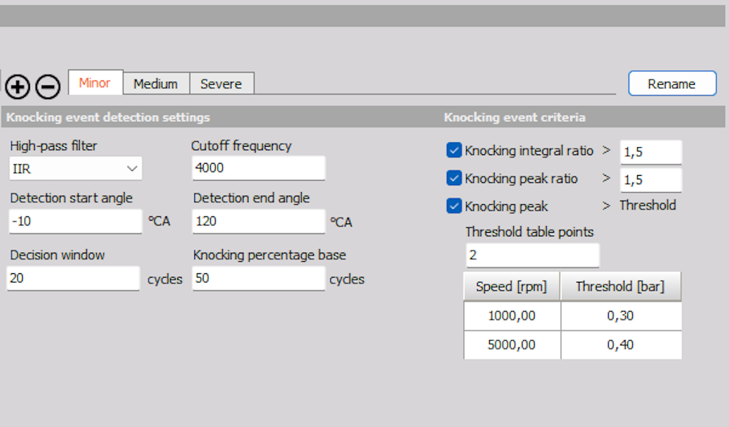 CEA module - adding multiple knocking events