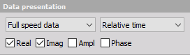 Export data type selection Export data type selection