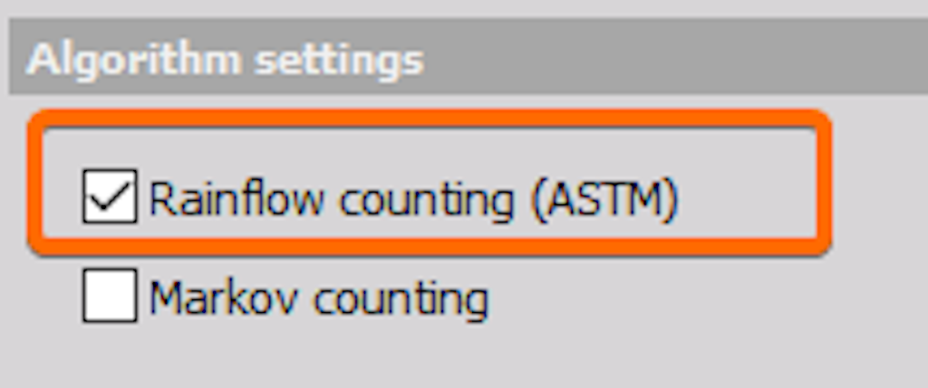Rainflow counting in Dewesoft