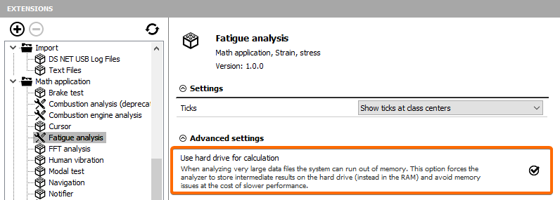 Setting for using hard drive for calculation Setting for using hard drive for calculation