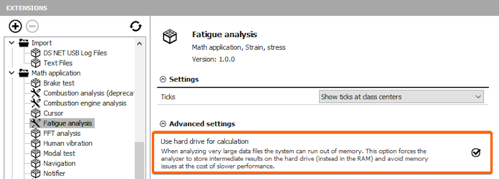Setting for using hard drive for calculation