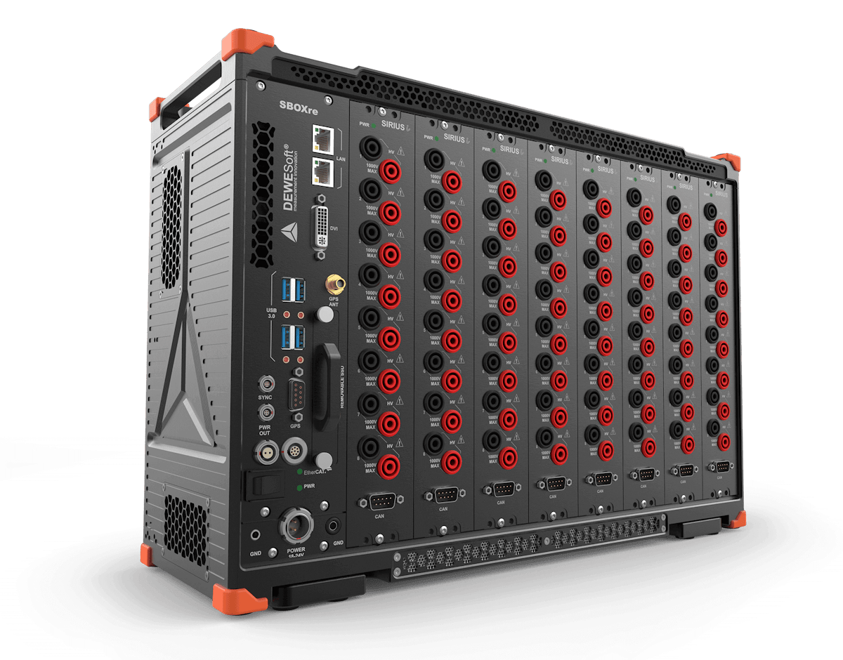Dewesoft R2db SIRIUS® R8 | 높은 채널 수 데이터 수집 시스템 | Dewesoft