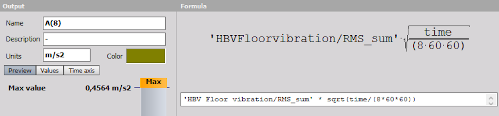 Daily vibration exposure for floor vibration
