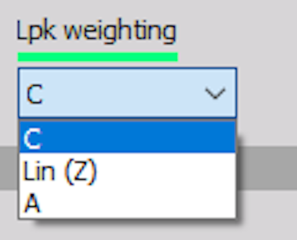 Lpk weighting options