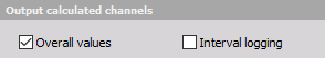 Overall output channels Overall output channels