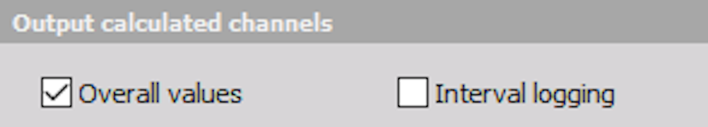 Overall output channels