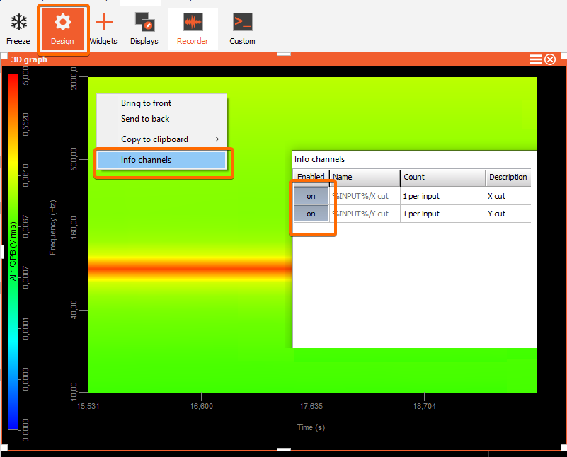Enable X and Y cut on 3D graph Enable X and Y cut on 3D graph