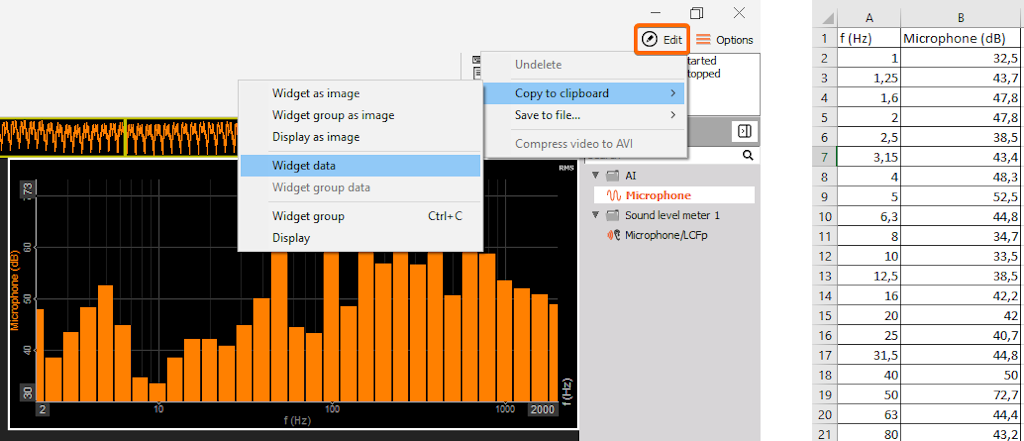 Copy data from selected widget to the clipboard Copy data from selected widget to the clipboard