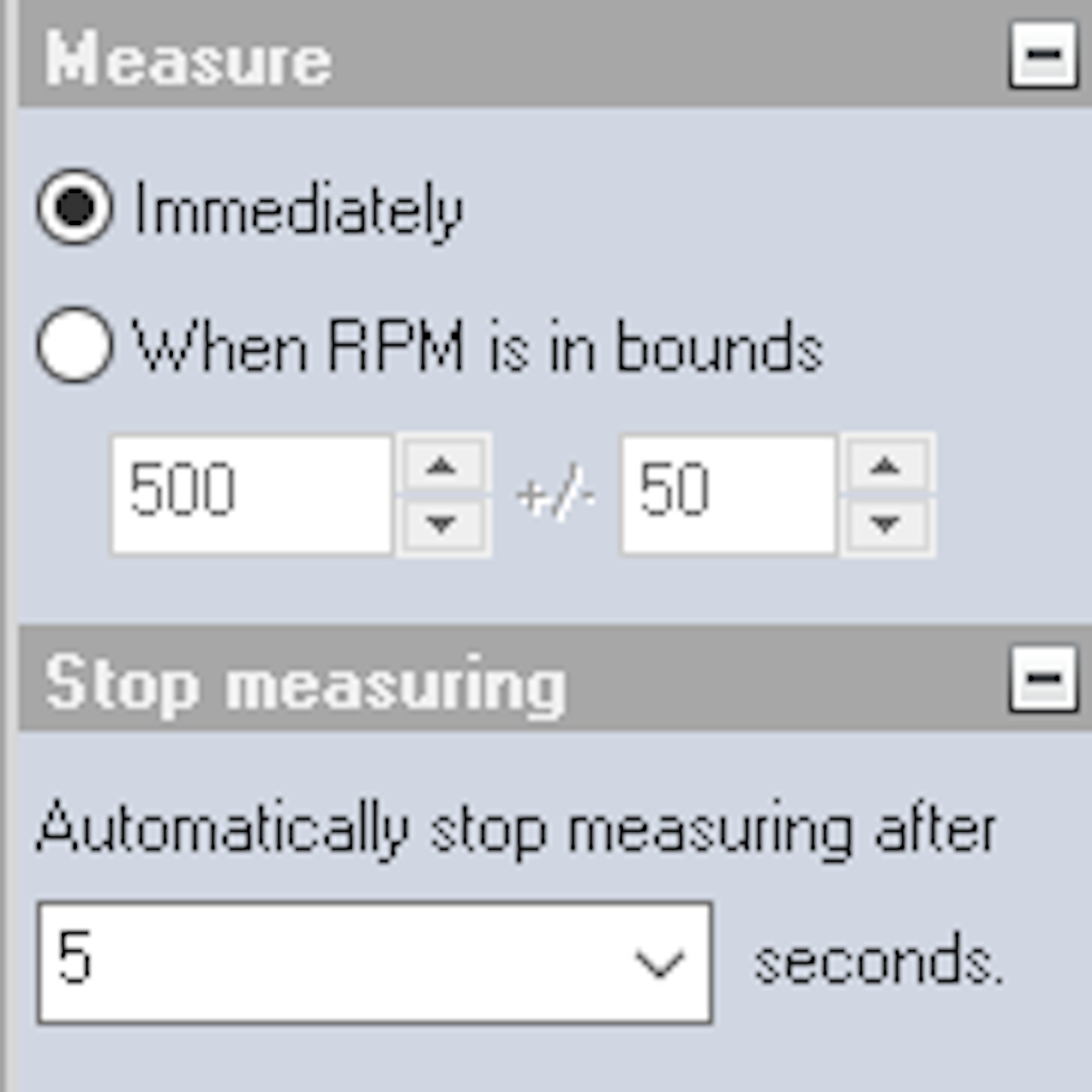 Measure immediately or when RM is in bounds