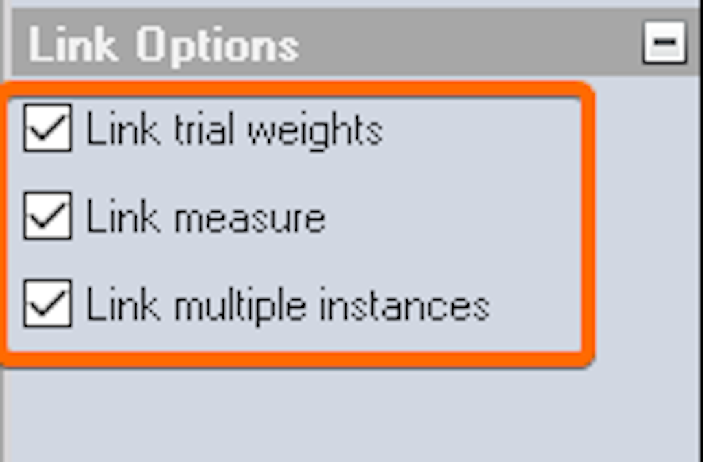 Link options