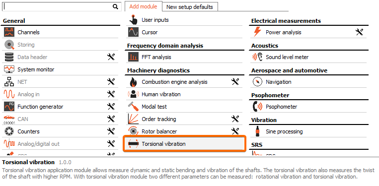 Adding Torsional vibration module in Dewesoft Adding Torsional vibration module in Dewesoft