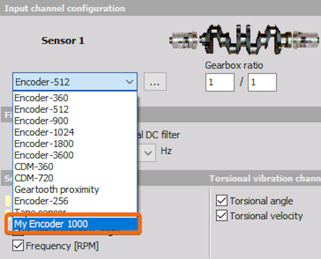 Manually defined sensor can be selected in math modules