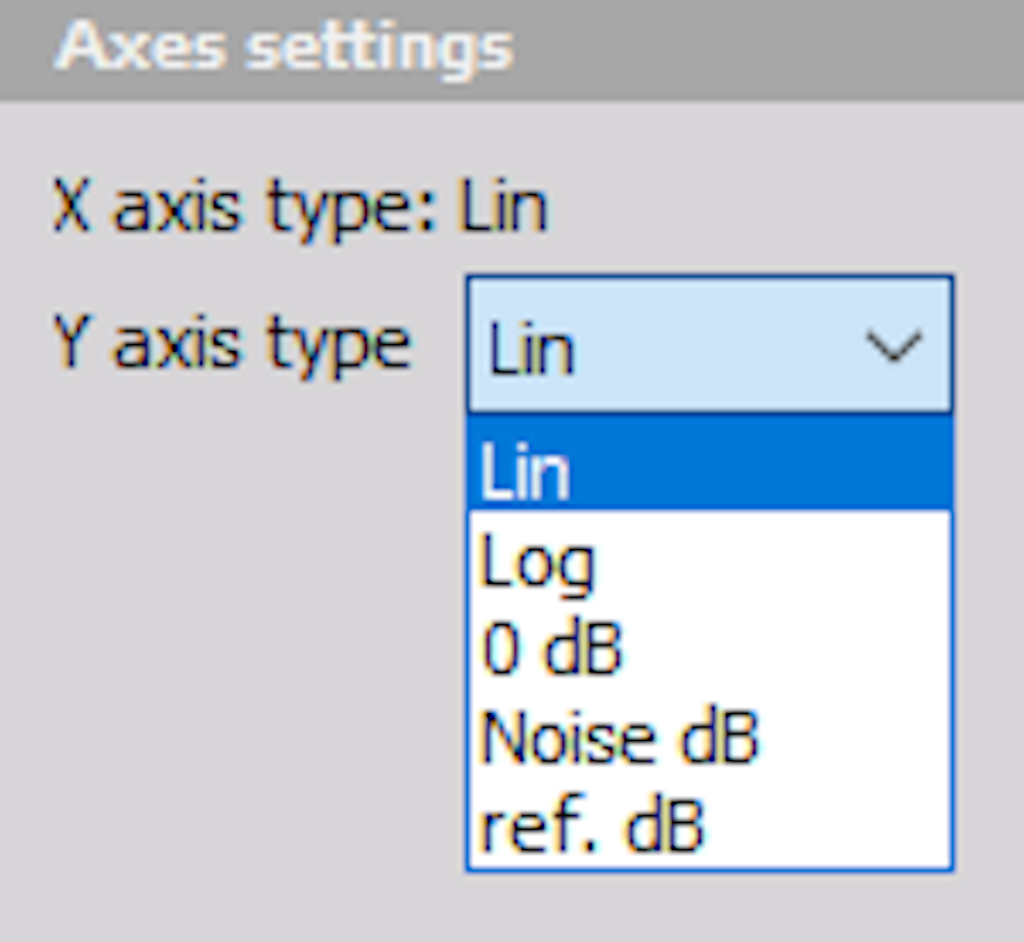 Axes settings