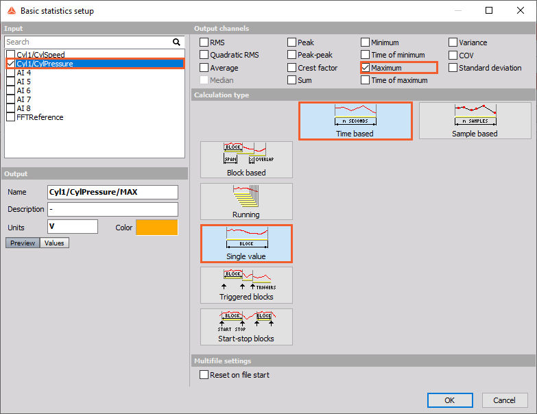 Setup the basic statistics Setup the basic statistics