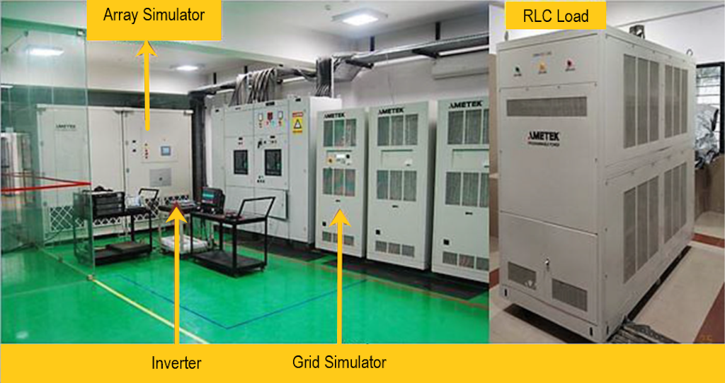 Figure 2. One of two grid simulators at the grid-tied inverter test laboratory.