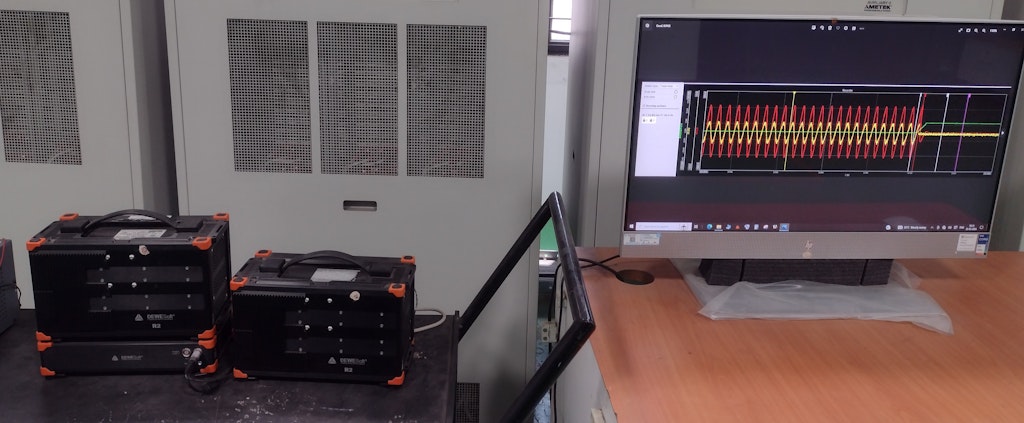 Figure 6. The testing setup.