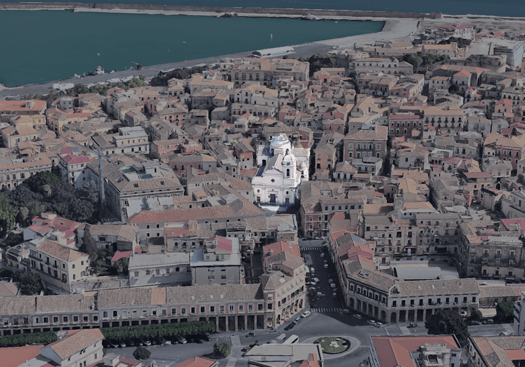 Figure 1. View of the Crotone Cathedral from above.