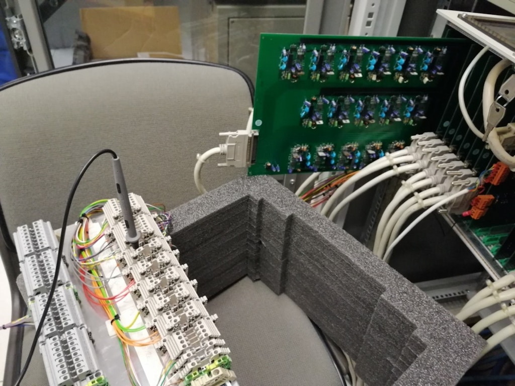 Figure 5. Digital boards with Opto Isolators from the original rack.