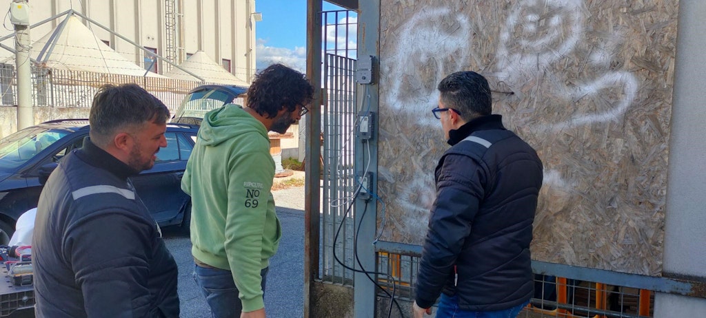 Figure 7. The team of SITE technicians carried out the tests with the support of Dewesoft Italy.